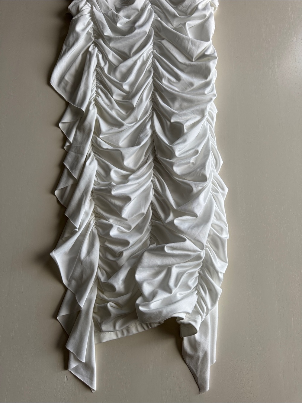 White Ruffle Dress - Picture 6 of 6